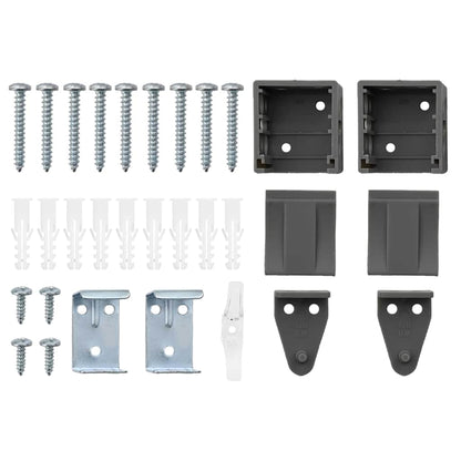 Balkenjalousien Dunkelgrau 175 x 125 cm Aluminium