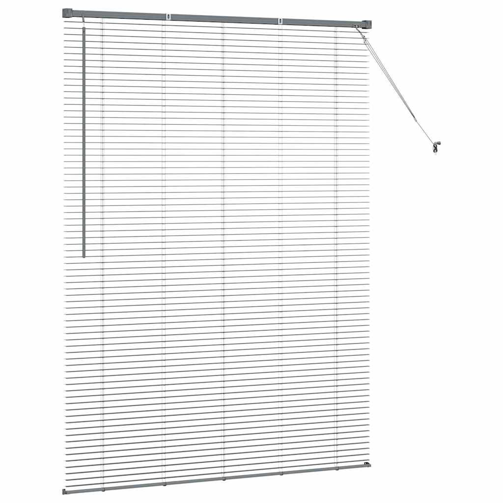 Balkenjalousien Dunkelgrau 175 x 125 cm Aluminium