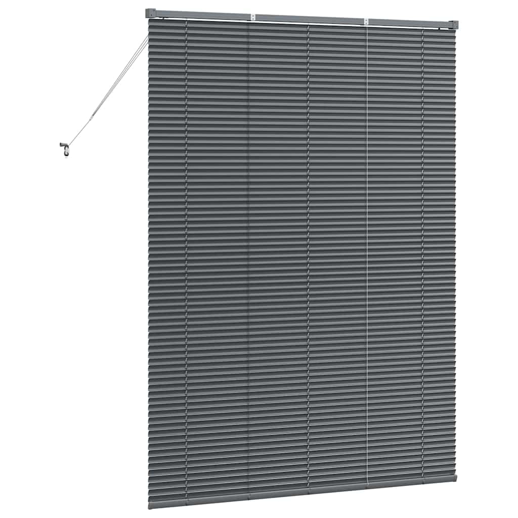 vidaXL Balkenjalousien Dunkelgrau 175 x 130 cm Aluminium