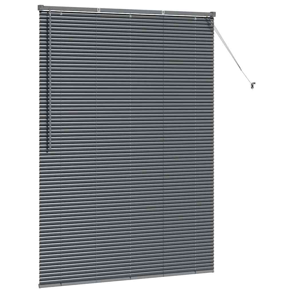 vidaXL Balkenjalousien Dunkelgrau 175 x 135 cm Aluminium