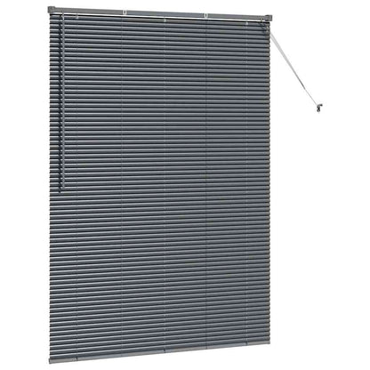 vidaXL Balkenjalousien Dunkelgrau 175 x 135 cm Aluminium