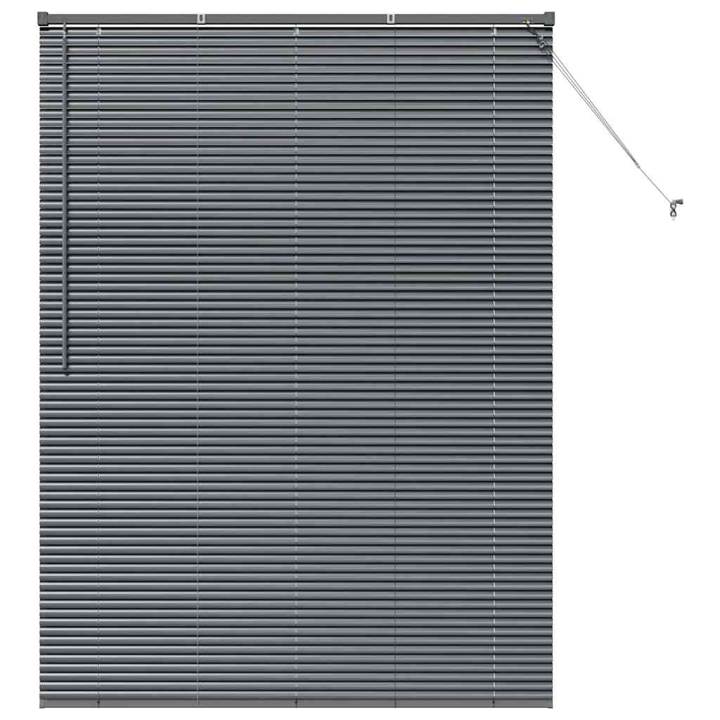 vidaXL Balkenjalousien Dunkelgrau 175 x 135 cm Aluminium