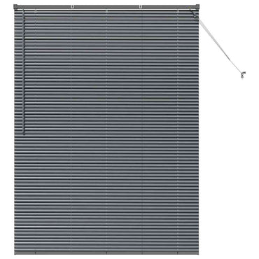 vidaXL Balkenjalousien Dunkelgrau 175 x 135 cm Aluminium