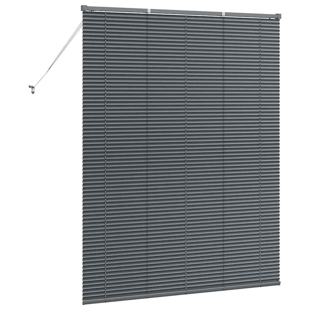 vidaXL Balkenjalousien Dunkelgrau 175 x 140 cm Aluminium