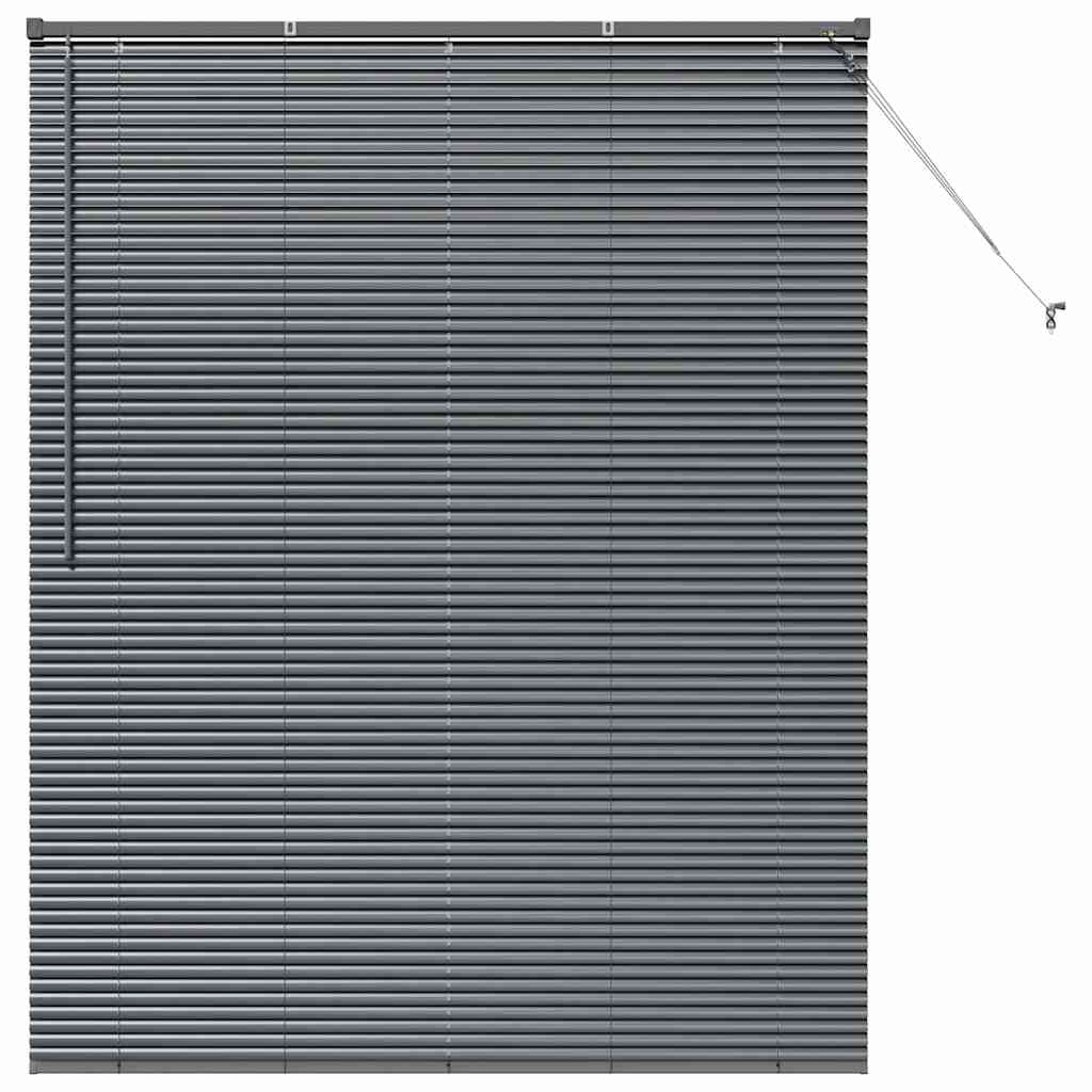 vidaXL Balkenjalousien Dunkelgrau 175 x 145 cm Aluminium