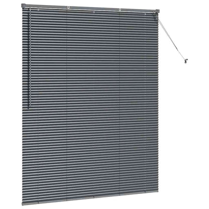 vidaXL Balkenjalousien Dunkelgrau 175 x 150 cm Aluminium