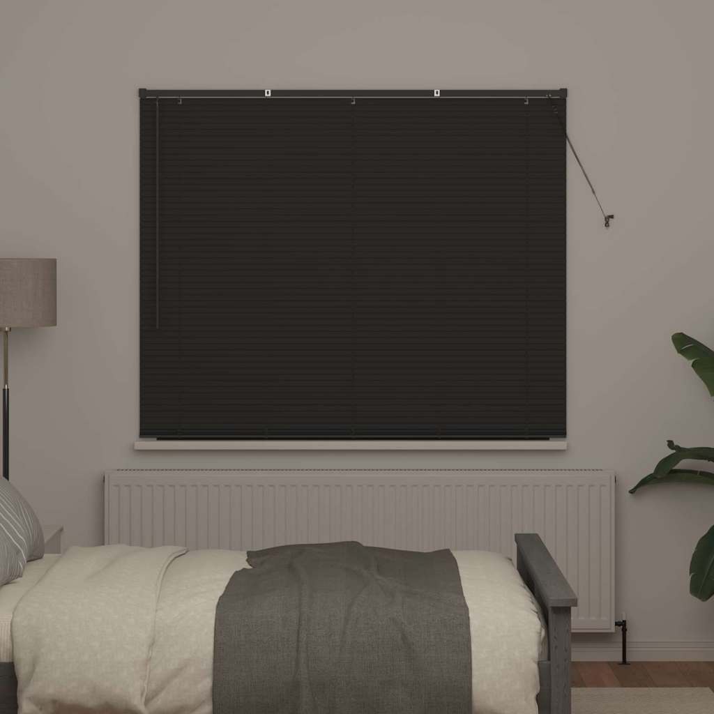 vidaXL Balkenjalousien Dunkelgrau 175 x 155 cm Aluminium