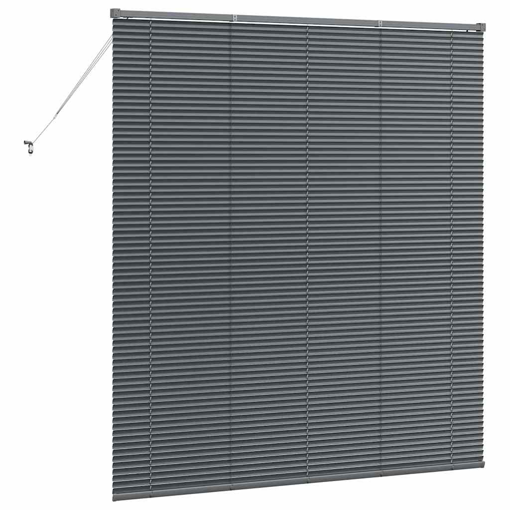 vidaXL Balkenjalousien Dunkelgrau 175 x 155 cm Aluminium
