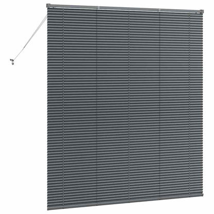 vidaXL Balkenjalousien Dunkelgrau 175 x 155 cm Aluminium