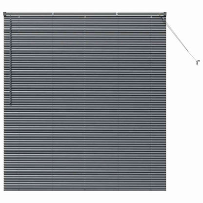 vidaXL Balkenjalousien Dunkelgrau 175 x 155 cm Aluminium