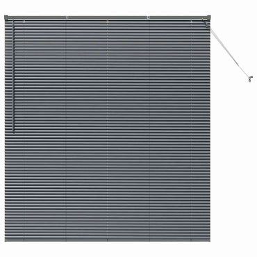 vidaXL Balkenjalousien Dunkelgrau 175 x 160 cm Aluminium
