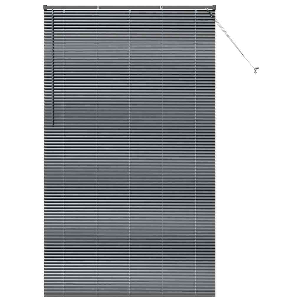 vidaXL Balkenjalousien Dunkelgrau 220 x 130 cm Aluminium