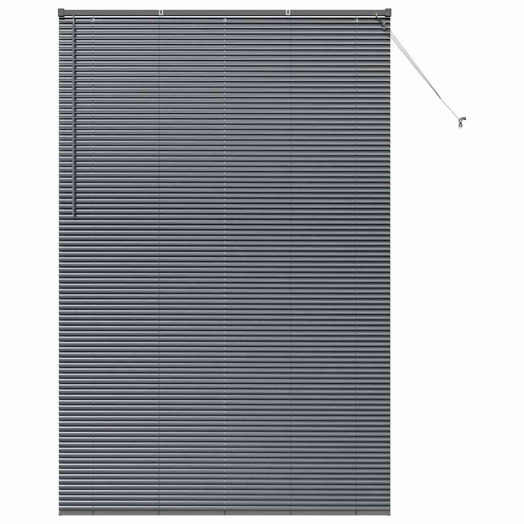 vidaXL Stores vénitiens gris foncé 220 x 145 cm Aluminium