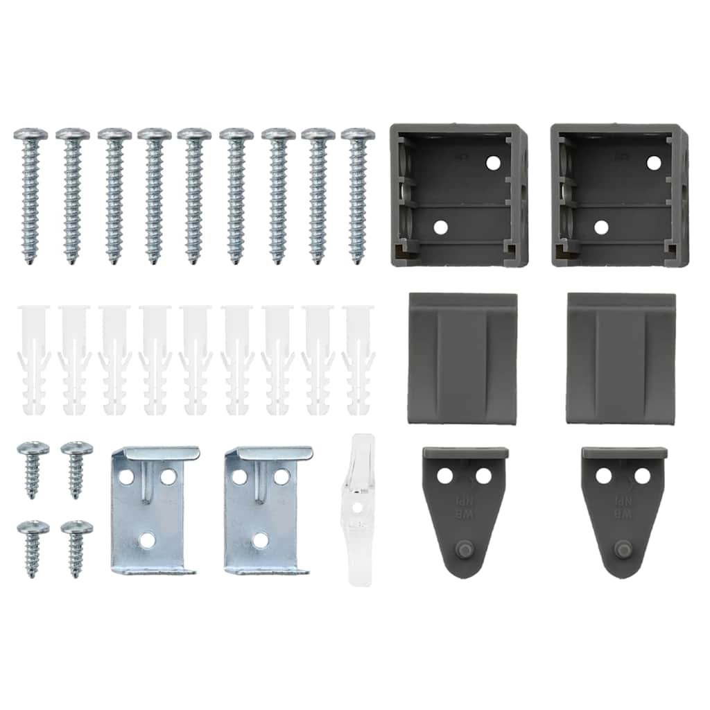 Balkenjalousien Dunkelgrau 220x150cm Aluminium