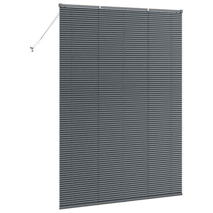 vidaXL Balkenjalousien Dunkelgrau 220 x 160 cm Aluminium