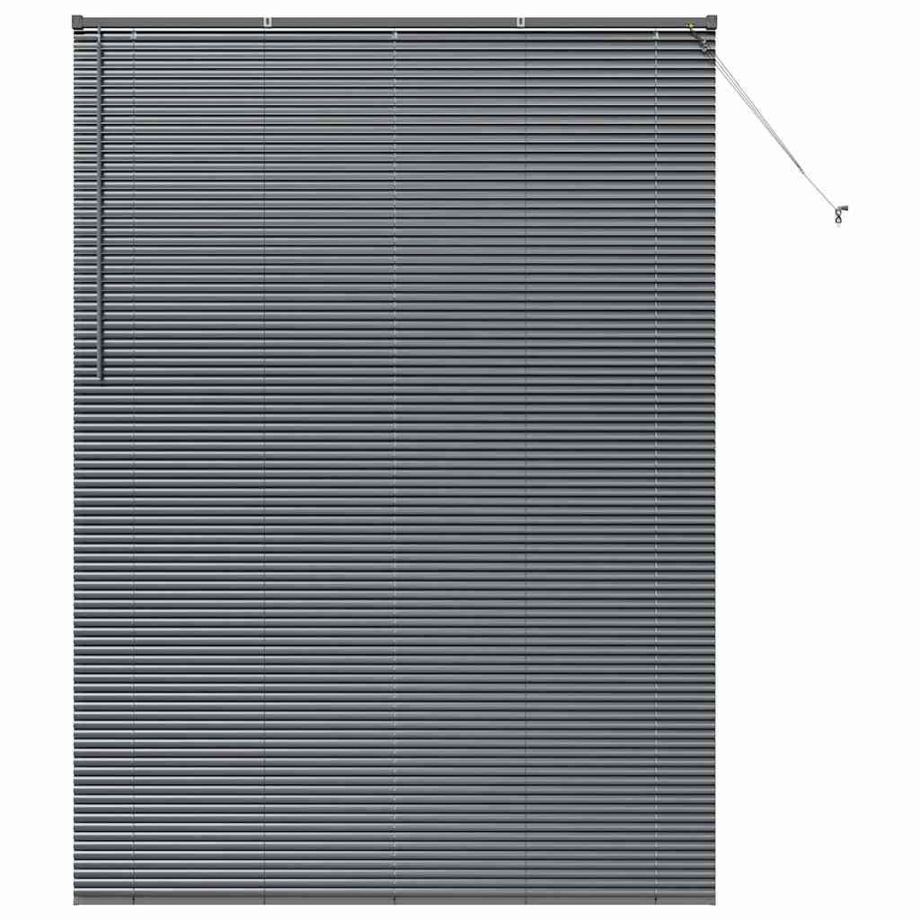 vidaXL Balkenjalousien Dunkelgrau 220 x 160 cm Aluminium