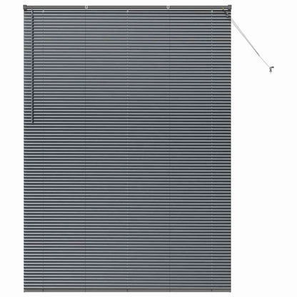vidaXL Balkenjalousien Dunkelgrau 220 x 160 cm Aluminium