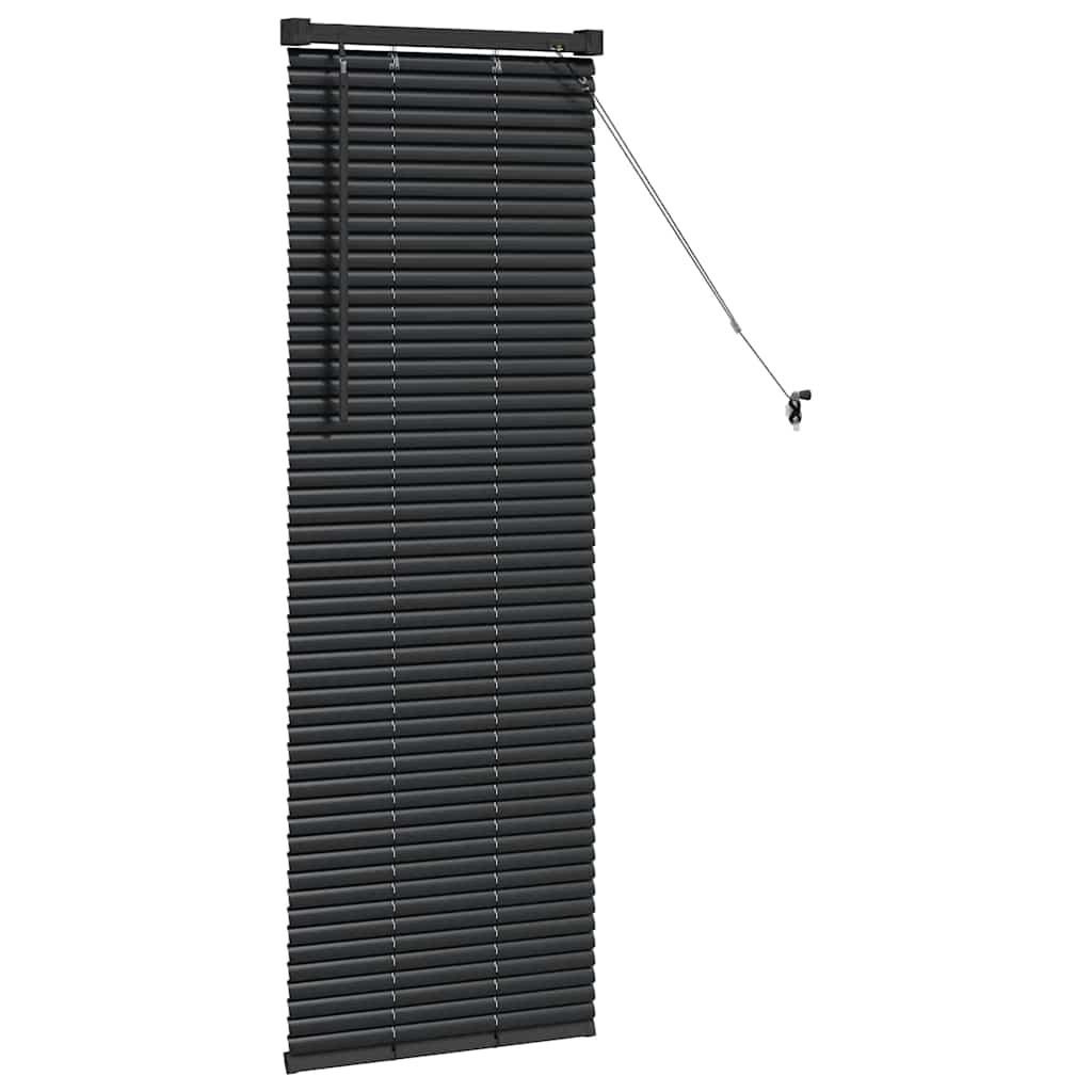 vidaXL Balkenjalousien Schwarz 130 x 45 cm Aluminium
