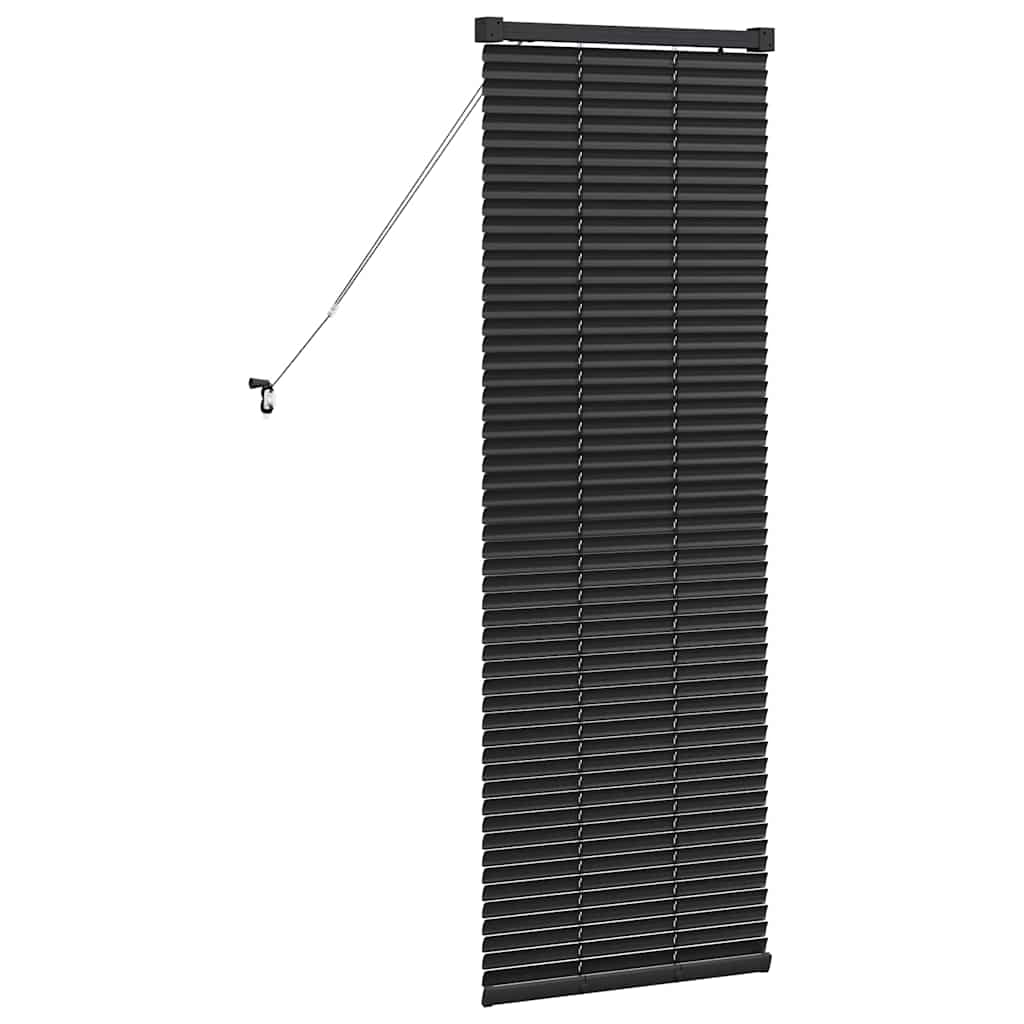 vidaXL Balkenjalousien Schwarz 130 x 45 cm Aluminium