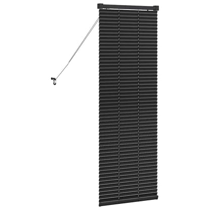 vidaXL Balkenjalousien Schwarz 130 x 45 cm Aluminium