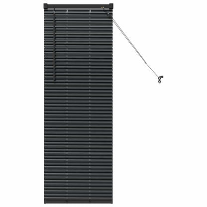 vidaXL Balkenjalousien Schwarz 130 x 45 cm Aluminium