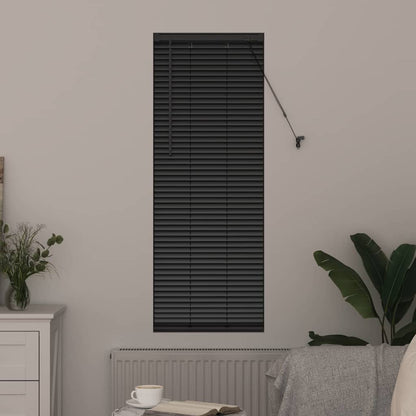vidaXL Balkenjalousien Schwarz 130 x 55 cm Aluminium