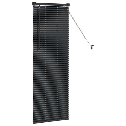 vidaXL Balkenjalousien Schwarz 130 x 55 cm Aluminium