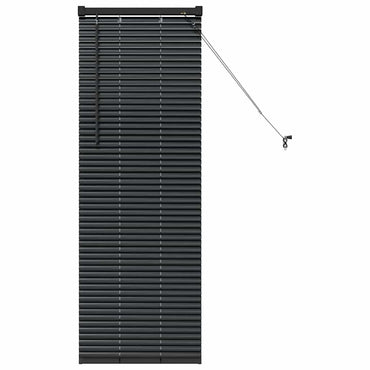 vidaXL Balkenjalousien Schwarz 130 x 55 cm Aluminium
