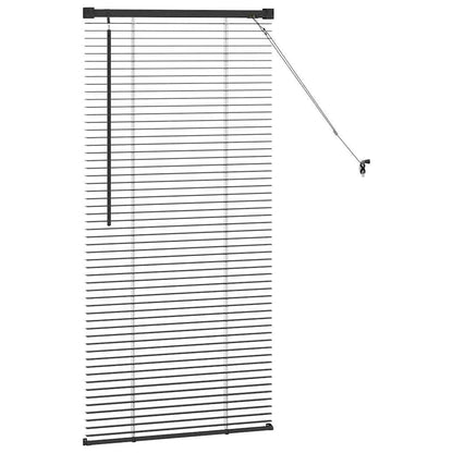 vidaXL Balkenjalousien Schwarz 130 x 60 cm Aluminium