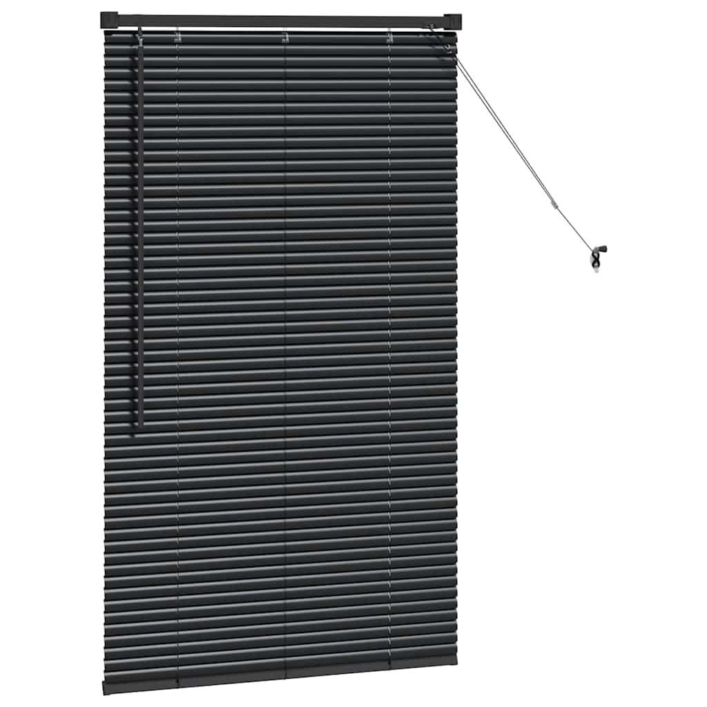 vidaXL Balkenjalousien Schwarz 130 x 80 cm Aluminium