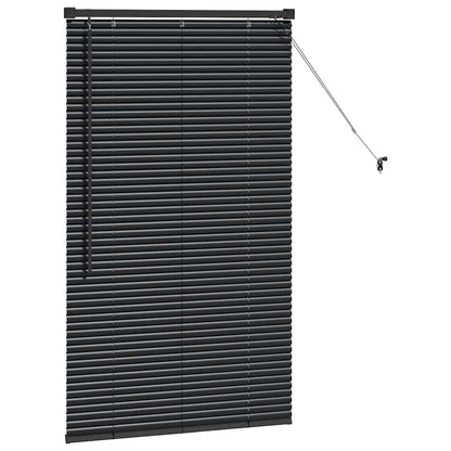 vidaXL Balkenjalousien Schwarz 130 x 80 cm Aluminium