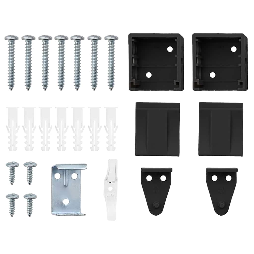 Balkenjalousien Schwarz 130 x 110 cm Aluminium