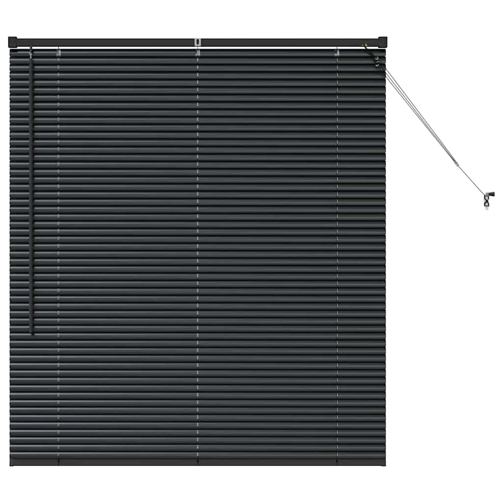 vidaXL Balkenjalousien Schwarz 130 x 115 cm Aluminium