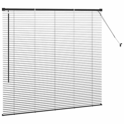 vidaXL Balkenjalousien Schwarz 130 x 145 cm Aluminium