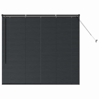 vidaXL Balkenjalousien Schwarz 130 x 145 cm Aluminium