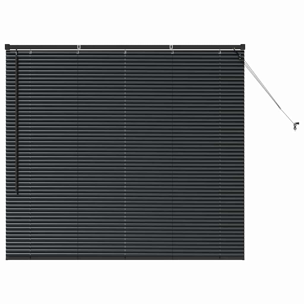 Balkenjalousien Schwarz 130 x 150 cm Aluminium