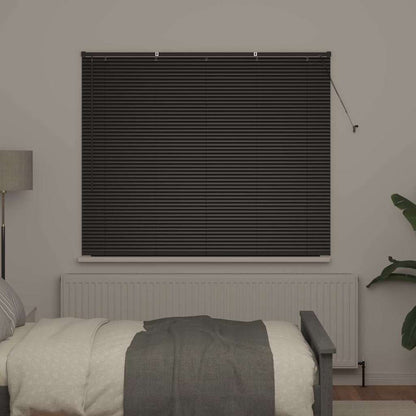 vidaXL Balkenjalousien Schwarz 130 x 155 cm Aluminium