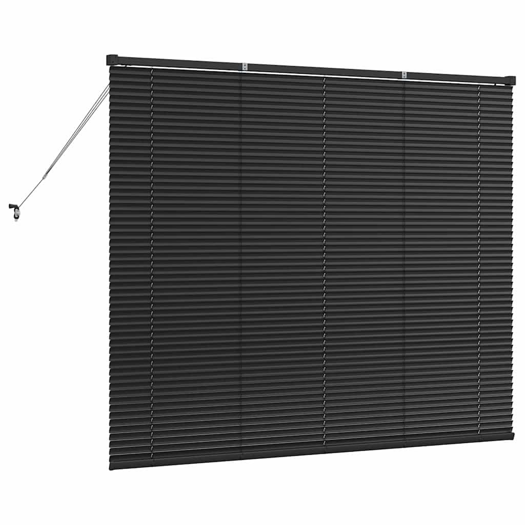 vidaXL Balkenjalousien Schwarz 130 x 155 cm Aluminium