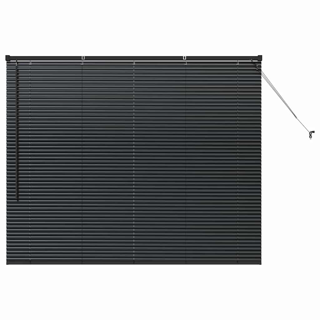 Balkenjalousien Schwarz 130 x 160 cm Aluminium