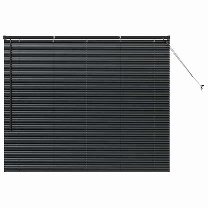 Balkenjalousien Schwarz 130 x 160 cm Aluminium