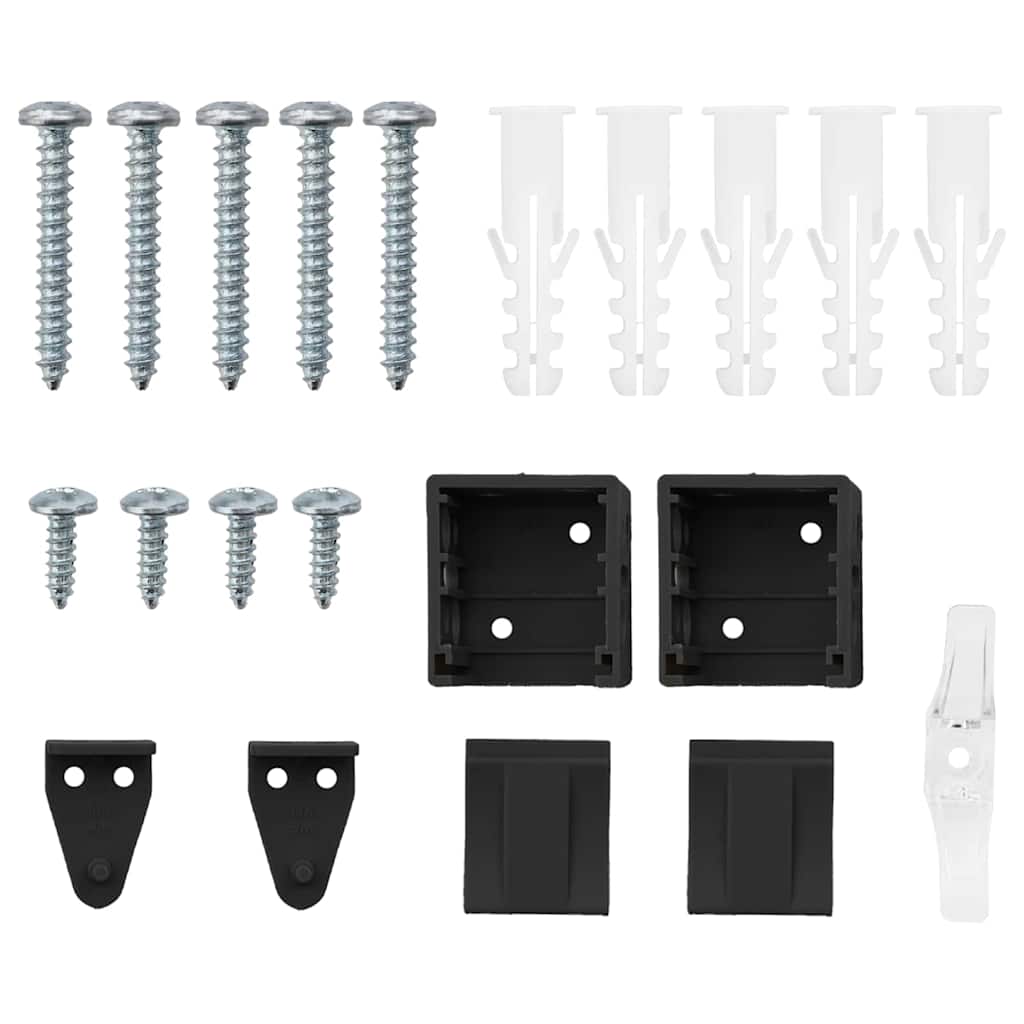 Balkenjalousien Schwarz 175 x 40 cm Aluminium