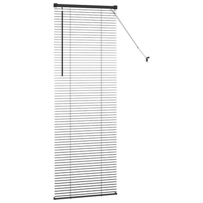 vidaXL Balkenjalousien Schwarz 175 x 65 cm Aluminium