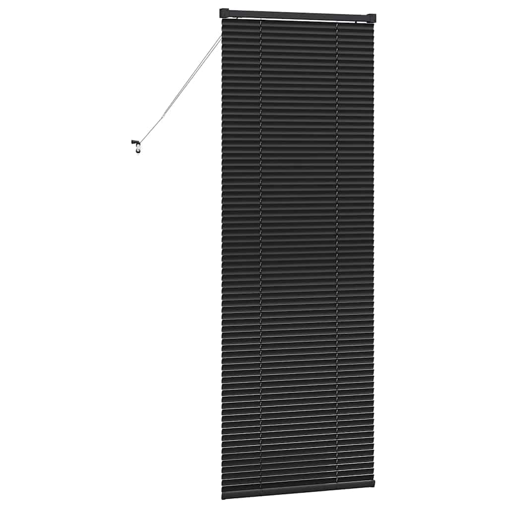 vidaXL Balkenjalousien Schwarz 175 x 65 cm Aluminium