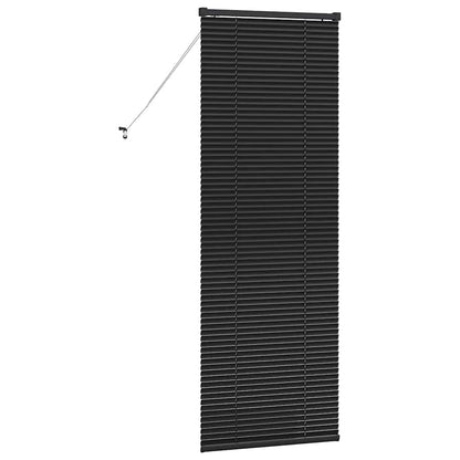 vidaXL Balkenjalousien Schwarz 175 x 65 cm Aluminium
