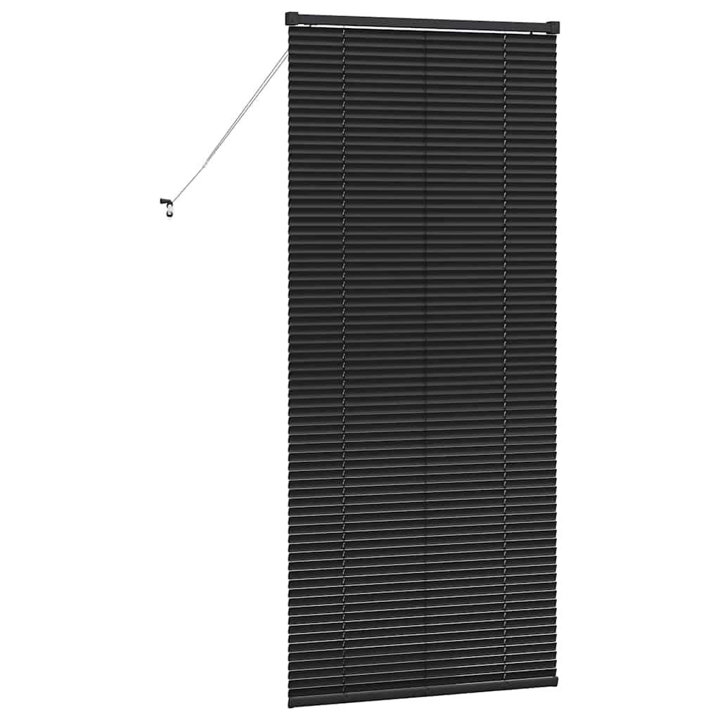 vidaXL Balkenjalousien Schwarz 175 x 75 cm Aluminium