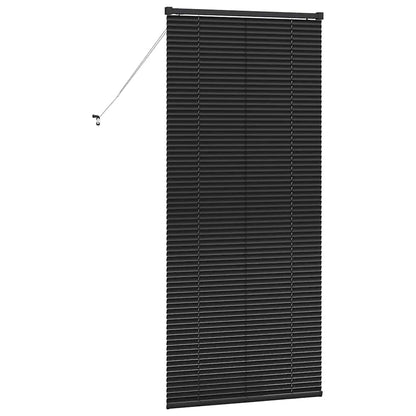vidaXL Balkenjalousien Schwarz 175 x 75 cm Aluminium