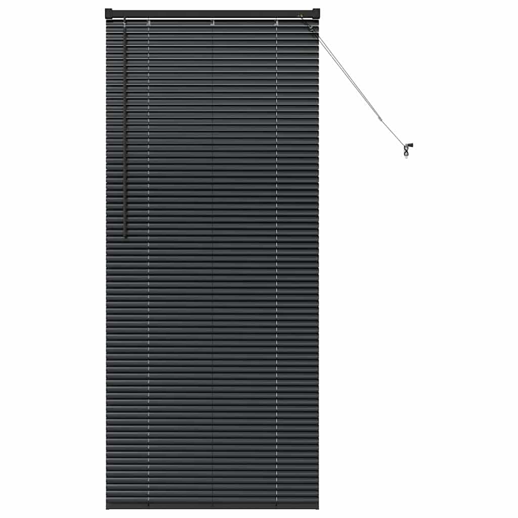 Balkenjalousien Schwarz 175 x 80 cm Aluminium