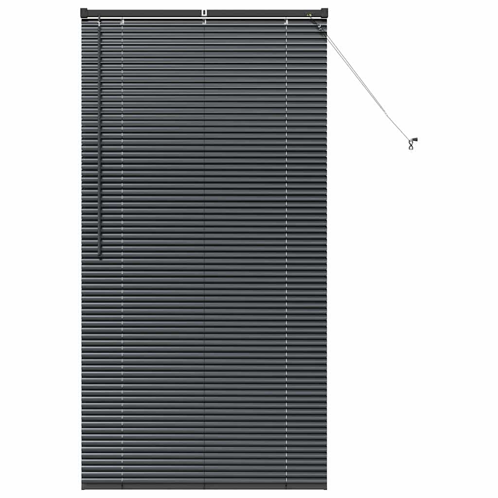 vidaXL Balkenjalousien Schwarz 175 x 90 cm Aluminium