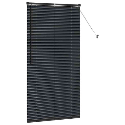 vidaXL Balkenjalousien Schwarz 175 x 95 cm Aluminium