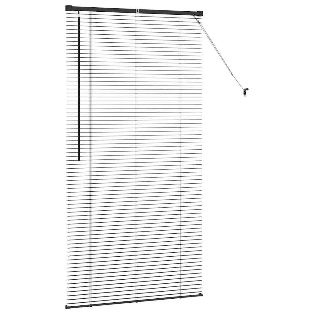 vidaXL Balkenjalousien Schwarz 175 x 95 cm Aluminium